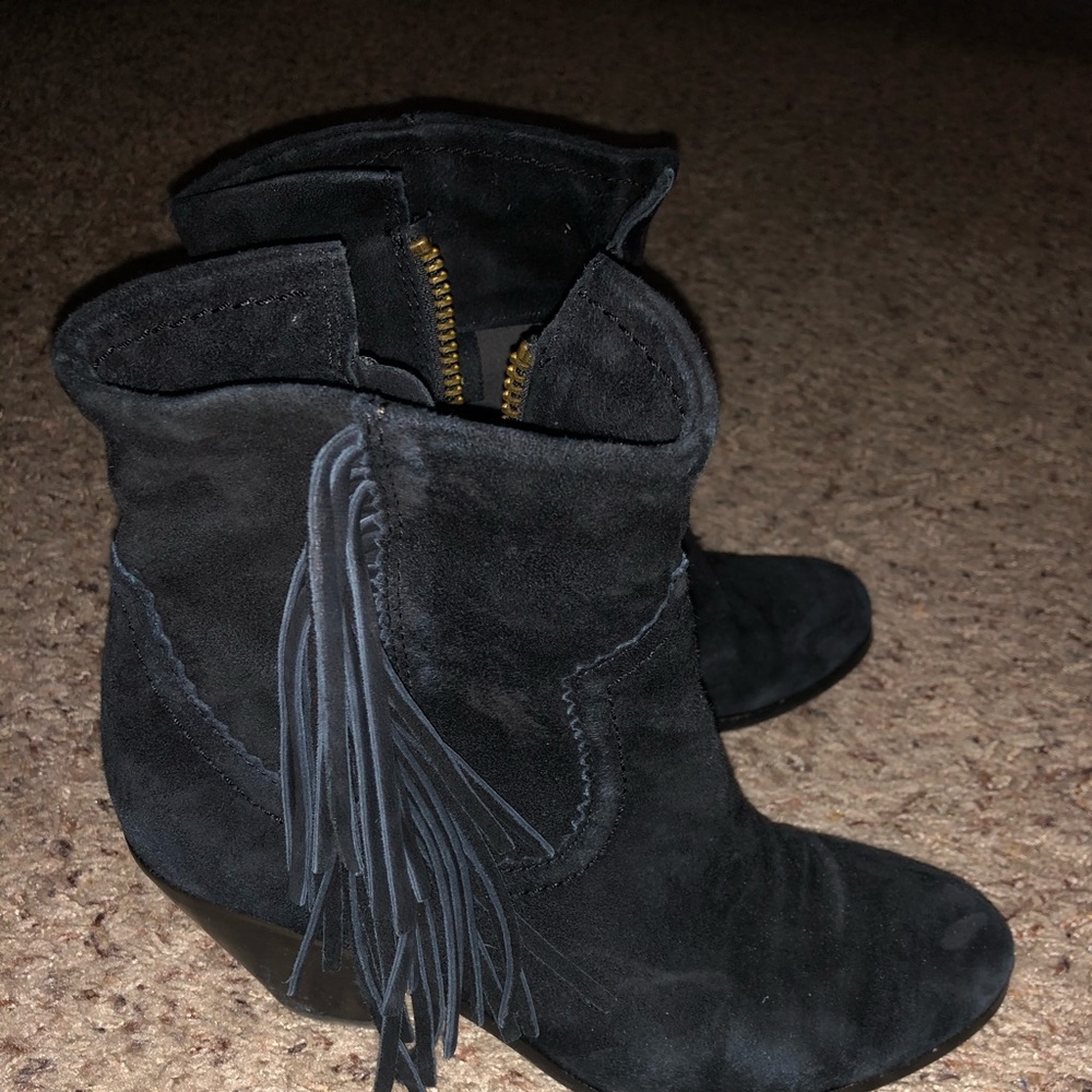 Sam Edelman fringe booties